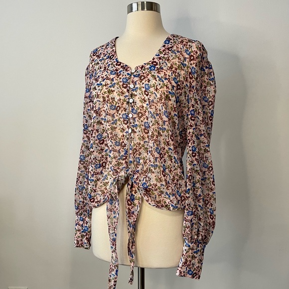 The East Order Floral Chiffon Blouse - Picture 3 of 8